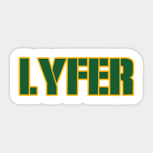 Green Bay LYFER!!! Sticker by OffesniveLine